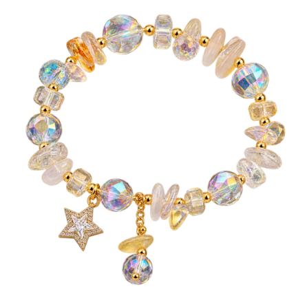 Elegant Star Charm Beaded Bracelet